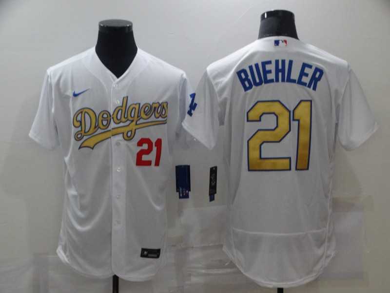 Dodgers 21 Walker Buehler White Gold 2020 Nike Flexbase Jersey,We sell and wholesale Dodgers 21 Walker Buehler White Gold 2020 Nike Flexbase Jersey on line form chian!